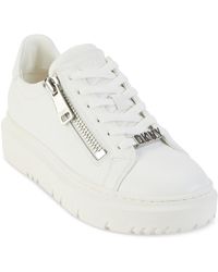 DKNY - Matti Faux Leather Lifestyle Casual And Fashion Sneakers - Lyst