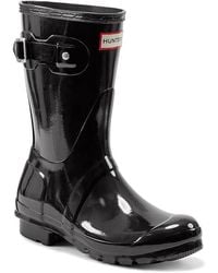 HUNTER - Original Short Gloss Rain Boots - Lyst