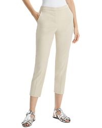 Theory - Treeca Linen Blend High-Rise Cropped Pants - Lyst