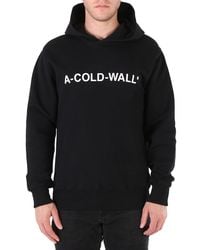 A_COLD_WALL* - A Cold Wall Essential Logo Cotton Hoodie - Lyst