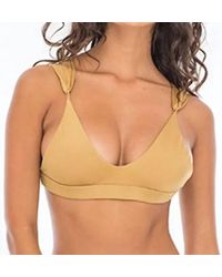 Indah - Twisted Bralette Bikini Top - Lyst
