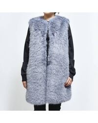 Herno - Eco-Fur Long Vest - Lyst