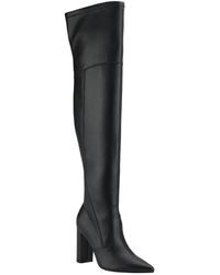Marc Fisher - Lezli Faux Leather Tall Thigh-high Boots - Lyst