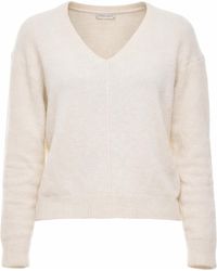 Transit - V-Neck Alpaca Blend Sweater With - Lyst