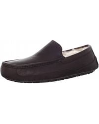 UGG - Ascot Leather Slippers - Lyst