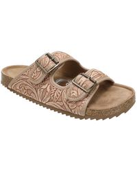 Very G - Tooled Double Buckle Sandals - Lyst