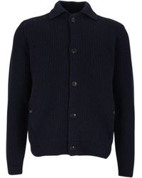Zanone - Button-Up Straight Hem Cardigan - Lyst