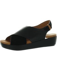 Gentle Souls - Lori X-band Leather Open Toe Wedge Sandals - Lyst