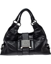 Tod's - Leather Studded Lock Flap Shoulder Bag - Lyst