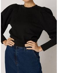 Cleobella - Indi Puffed High Cuff Sleeves Sweatshirt - Lyst