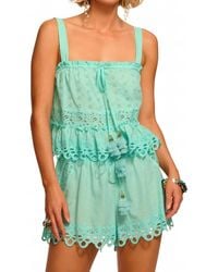Ramy Brook - Amina Cotton Eyelet Coverup Top - Lyst