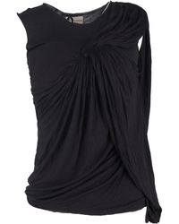 Lanvin - Draped Scoop Neck Tank Top - Lyst
