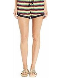 Juicy Couture - Ric Rac Striped Cotton Velour Shorts - Lyst