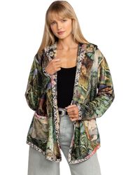 Johnny Was - Joan Sherpa Jacket, Rawi Scarf Print - Lyst