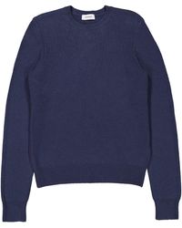 Ferragamo - Ferragamo Slim Fit Crew Neck Cashmere Blend Sweater - Lyst