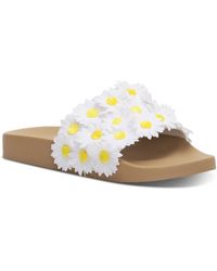 Lucky Brand - Gellion Applique Embellished Slide Sandals - Lyst