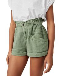 Free People - High Rise Solid Casual Shorts - Lyst
