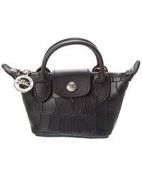 Longchamp PENELOPE bag size Large Red grained leather + gift box ref.434937  - Joli Closet