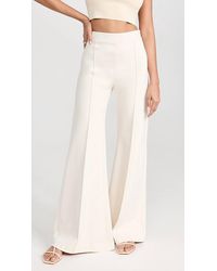 Rosetta Getty - Pintuck Wide Leg Flare Pants - Lyst