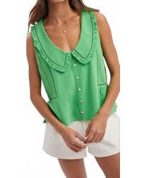 Wishlist - Callie Ruffle Collar Top - Lyst