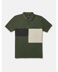 Volcom - Stoney Baloney Polo Short Sleeve Shirt - Squadron Green - Lyst