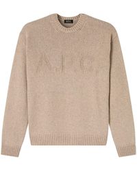 A.P.C. - Pull George Knitted Sweater - Lyst