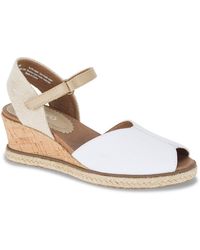 BareTraps - Odetta Adjustable Canvas Wedge Sandals - Lyst