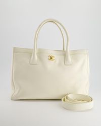 Chanel - Executive Leather Shopper Tote Bag With Gold Hardware - Lyst