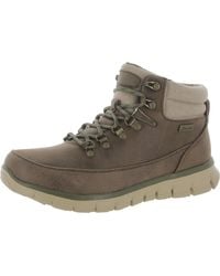 Skechers - Synergy Cool Seeker Hiking Cozy Combat & Lace-up Boots - Lyst