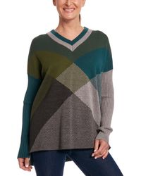 Joseph A - V-neck Long Sleeve Pullover Sweater - Lyst