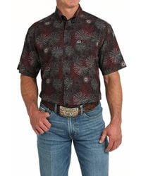 Cinch - Starburst Print Button Down Shirt - Lyst