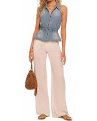 Heartloom - Zia Denim Sleeveless Blouse - Lyst