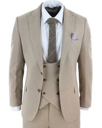 TruClothing - Ak-23 Herringbone Tweed 3 Piece Suit - Lyst