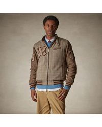 Members Only - Tweed Varsity Jacket - Lyst