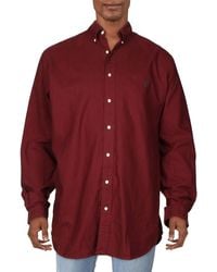 Polo Ralph Lauren - Big & Tall Cotton Collared Button-down Shirt - Lyst