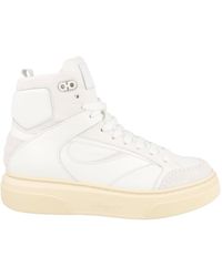 Ferragamo - Cassio Leather High-Top Sneakers - Lyst