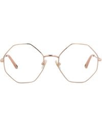 Chloé - Square-Frame Metal Optical Frames - Lyst