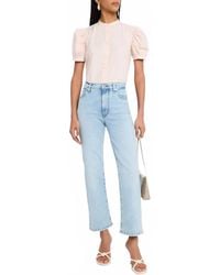 FRAME - Gathered Puff Sleeves Top - Lyst