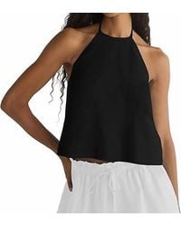 Bella Dahl - Tie Neck Halter Top - Lyst