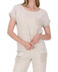 SPANNER - Linen Pocket Top - Lyst