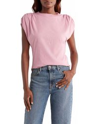 Nation Ltd - Frankie Ribbed Round Neck Top - Lyst
