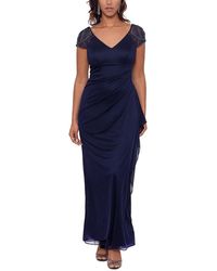 Xscape - Petite Embellished-sleeve Gown - Lyst