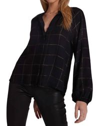 Bella Dahl - Long Sleeve Shirred Raglan Top - Lyst
