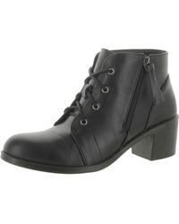 Easy Street - Becker Faux Leather Block Heel Ankle Boots - Lyst
