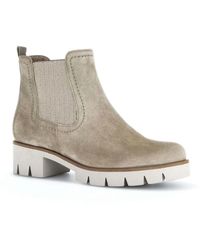 Gabor - Chelsea Lug Sole Suede Boot - Lyst