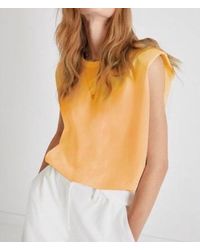 French Connection - Shoulder Pad Crepe Tank - Lyst