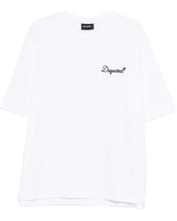 DSquared² - T-Shirt With Embroidery - Lyst