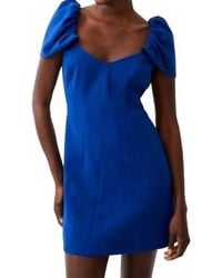 French Connection - Whisper Gathered Sleeve Mini Dress - Lyst