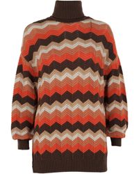 Missoni - Oversized Zigzag Turtleneck Sweater - Lyst