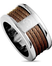 Charriol - Forever Stainless Steel And Bronze Pvd Cable Band Ring - Lyst
